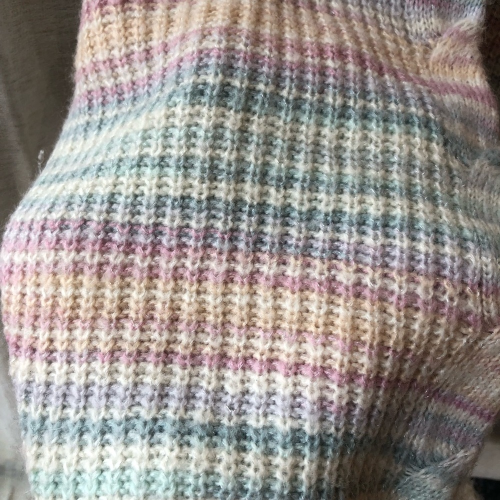 LC Lauren Conrad Beautiful Pastel Cable Knit Sweater Top.‎ Women’s XL - Picture 9 of 15